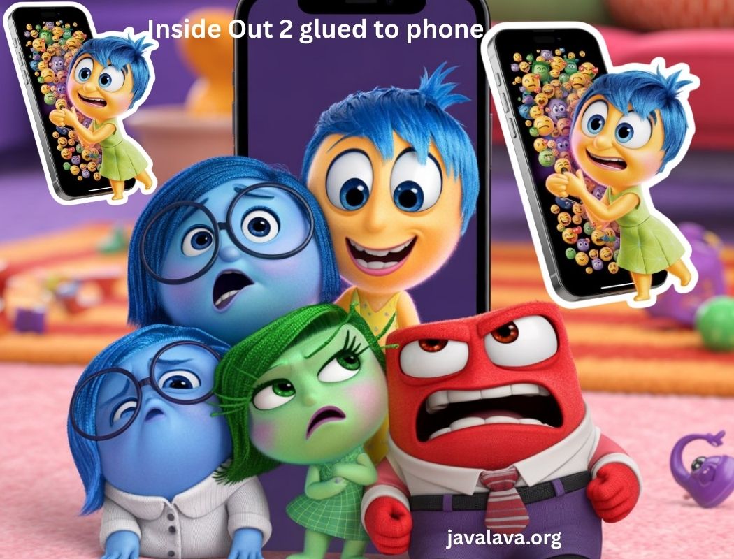 Inside Out 2 glued to phone
